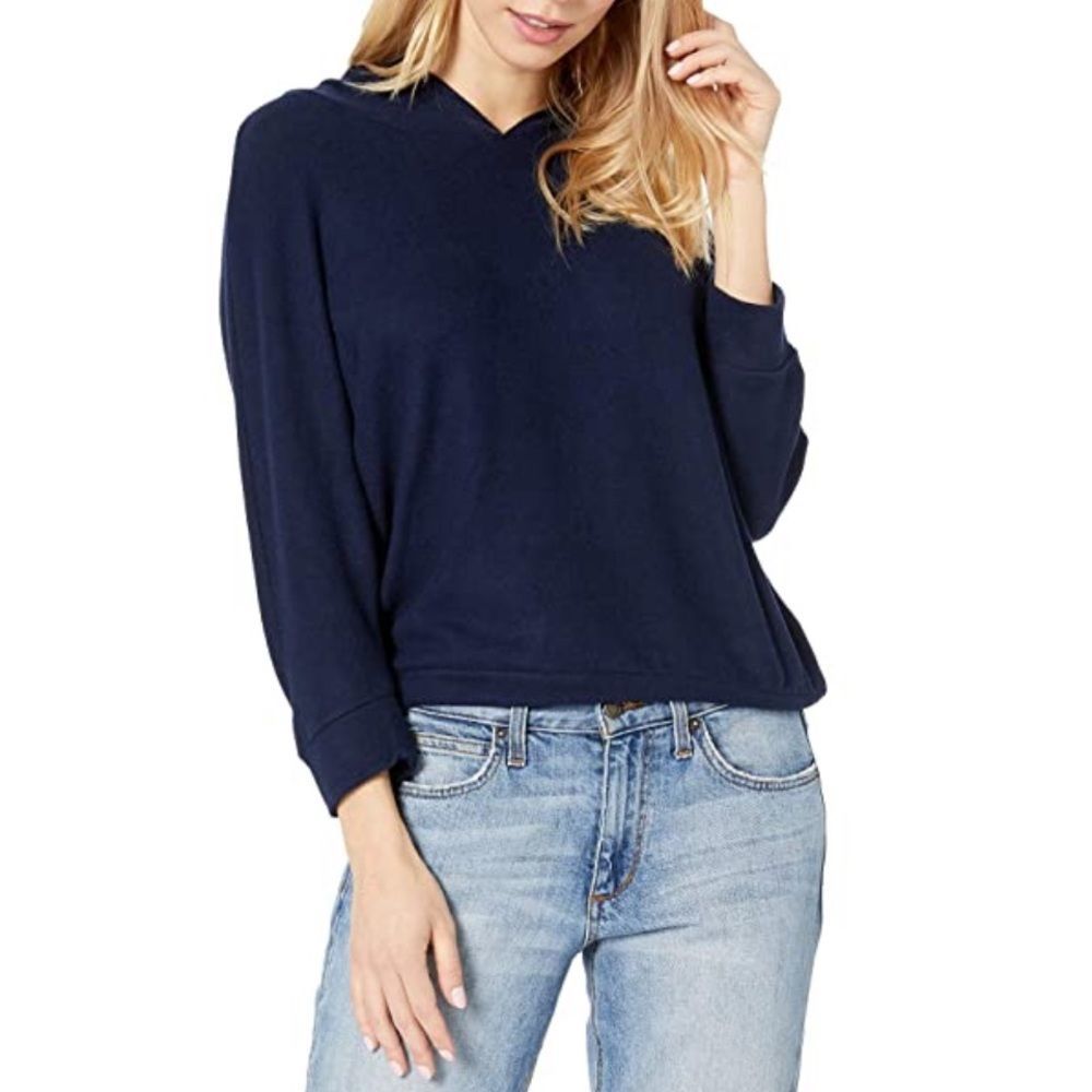 NWT BB Dakota Under The Hood Hoodie Navy Heather